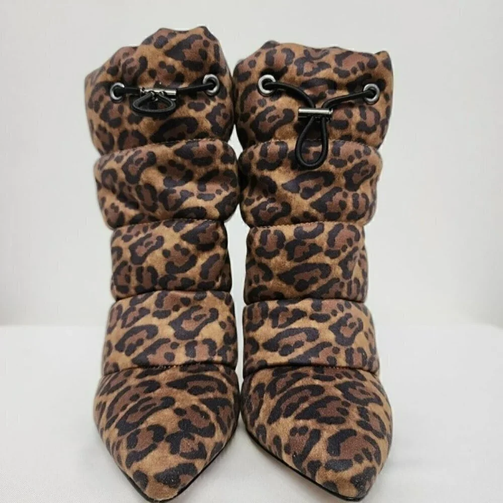 Jessica Simpson Animal Print Quilted Booties 7